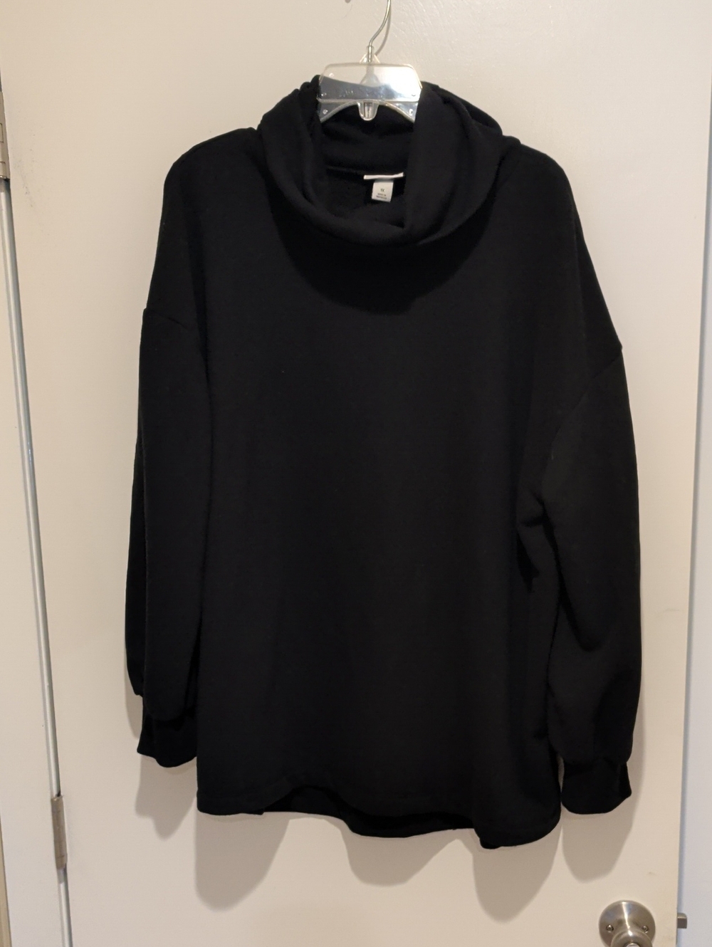Ava & Viv Black Cowl Neck Sweatshirt